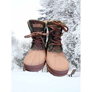 London‎ Fog Girl's Stockport Cold Weather Warm Lined Snow Boots Size 1